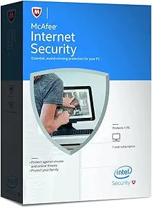 Intel McAfee Internet Security 1 PC 2016 — main product image