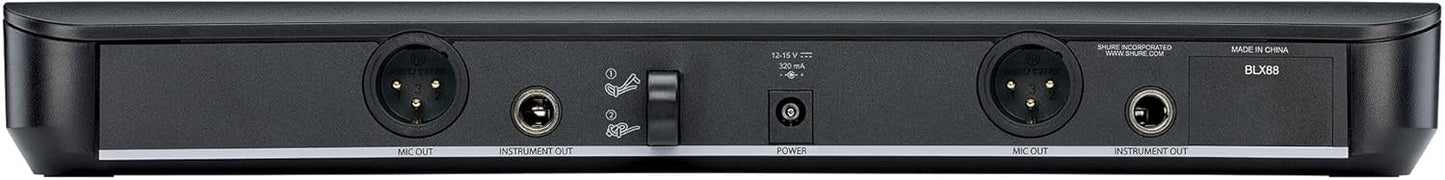 Shure BLX288/PG58-H10 Dual Wireless Microphone System