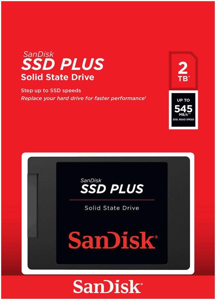 SanDisk SDSSDA-2T00-G26 2TB SSD PLUS SATA III Internal