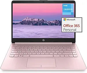 HP Celeron N4120 14-inch Student Laptop Bundle