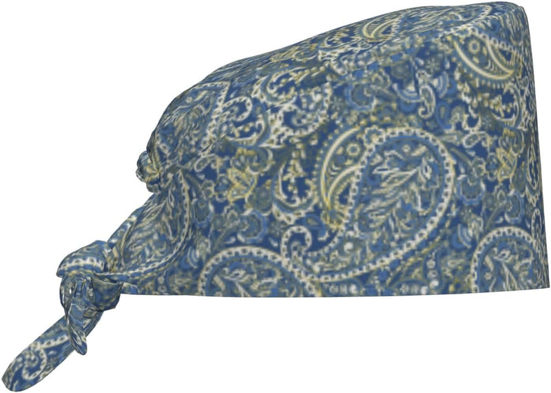Novastar Paisley Print Scrub Cap Women Men Adjustable — main product image