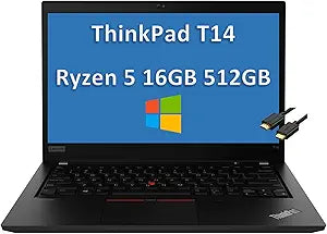 Lenovo ThinkPad T14 Ryzen 5 Pro Laptop, 16GB RAM, 512GB SSD