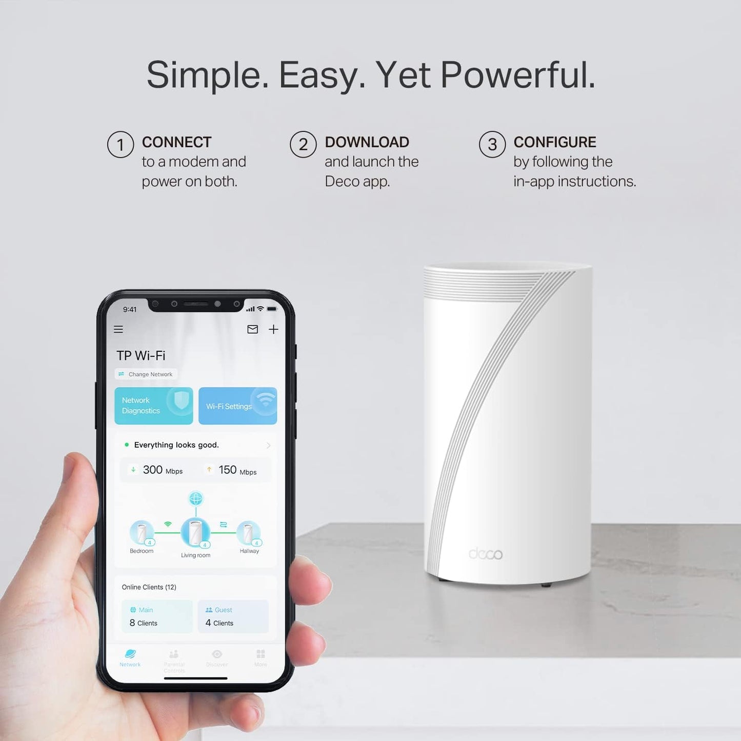 TP-Link Deco BE85 WiFi 7 Tri-Band Mesh System (3-pack)
