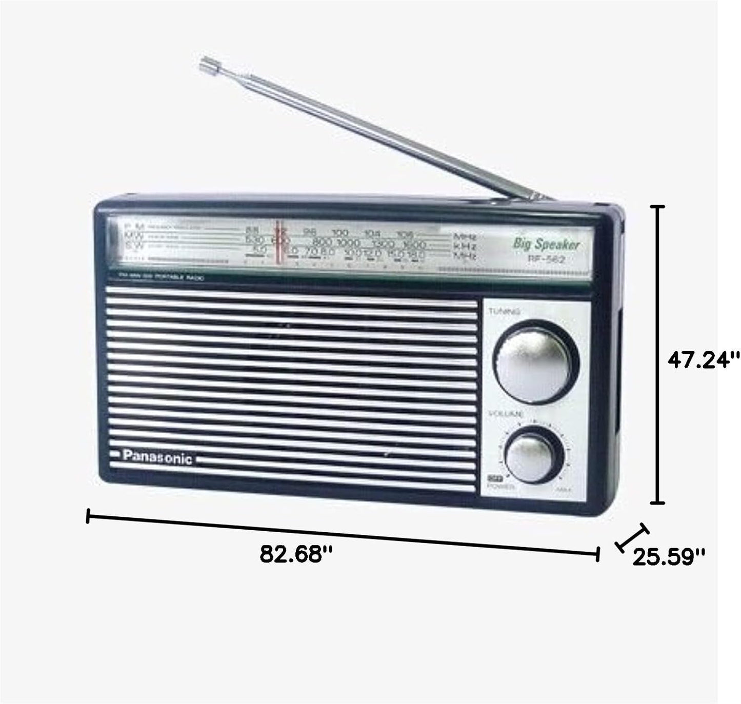 Panasonic 8541720371 Retro AM/FM Shortwave Transistor Radio