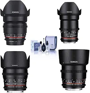 Rokinon Cine Lens Kit - 16, 35, 50, 85mm - Canon EF Mount