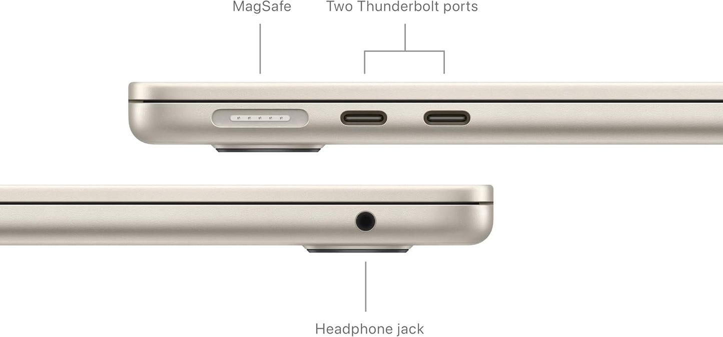 Apple MRXU3LL/A 2024 MacBook Air M3 Starlight