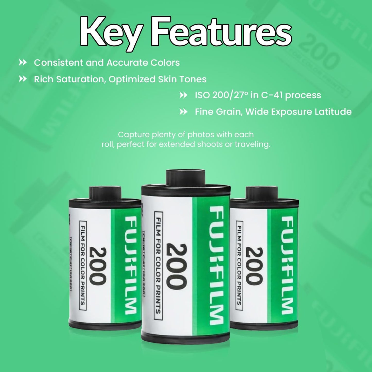 Fujifilm FUJIFILM 200 Color Film 3-Pack