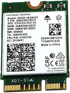 Intel 9462NGW Dual Band Wireless-AC WiFi Bluetooth 5.1 Card