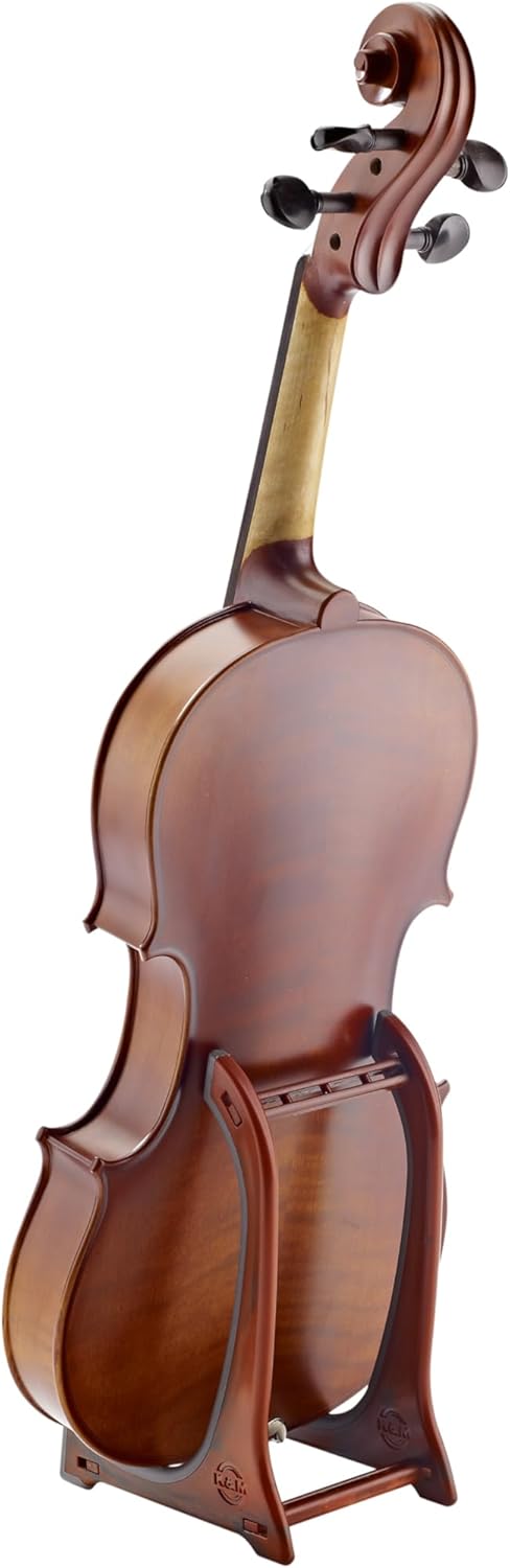 K&M 15550 Violin/Mandolin/Ukulele Display Stand - Redwood