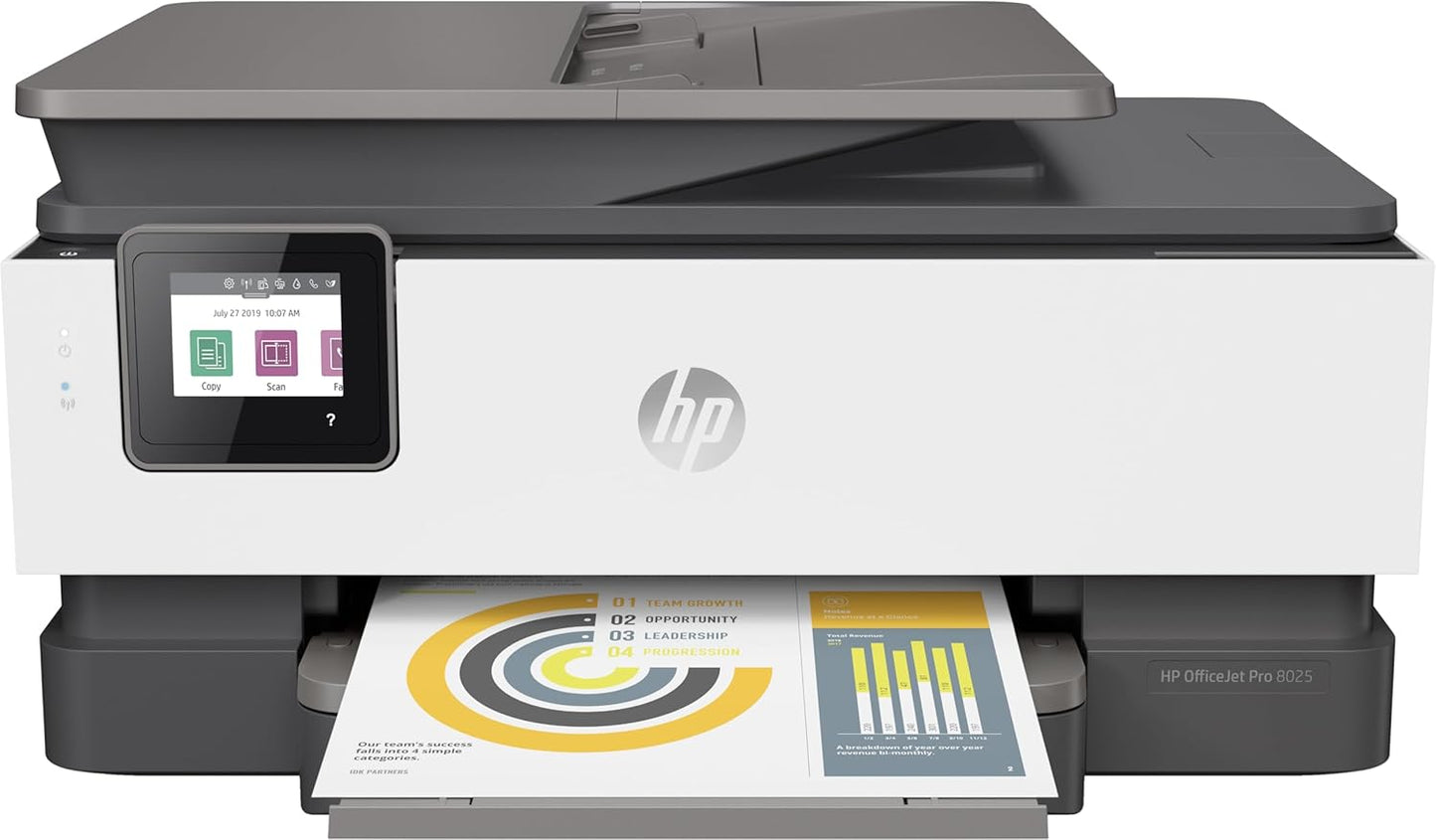 HP 1KR57A OfficeJet Pro 8025 Wireless All-in-One Printer