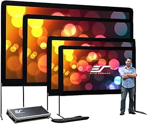 Elite Screens OMS100H 100" Portable Outdoor Projector Screen