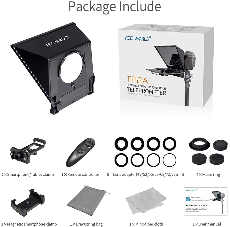 FEELWORLD TP2A 8" Smartphone Tablet Teleprompter