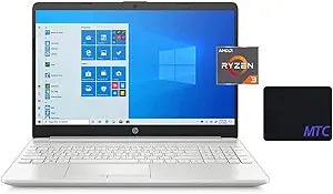 HP hp15 15.6" HD Laptop Ryzen 3 4GB 128GB SSD + 1TB HDD