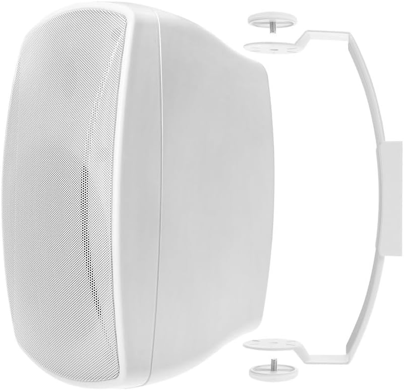 Monoprice 144886 6.5in Weatherproof Indoor/Outdoor 70V Speaker White