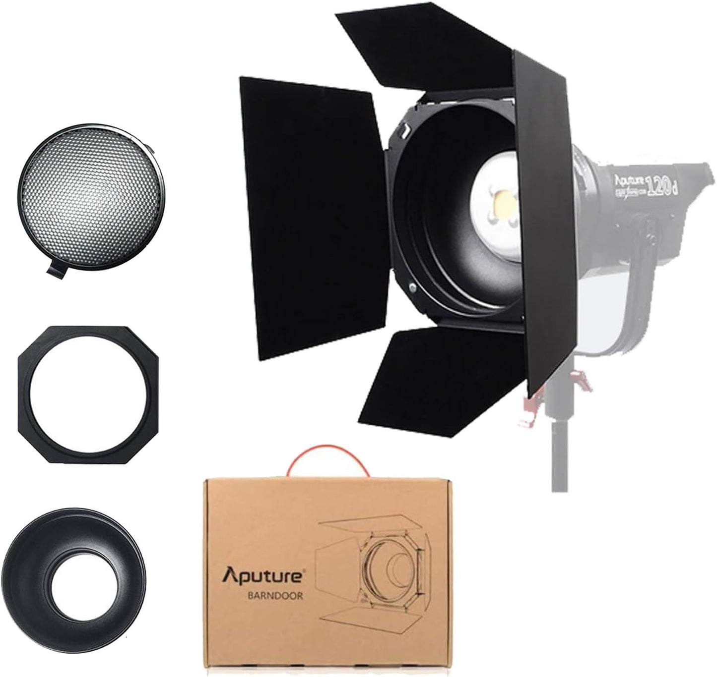 Aputure Bowens Mount Barn Doors with Honeycomb Grid