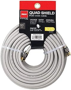 RCA DH50QCE 50-Feet Quad Shield Coax Cable — main product image