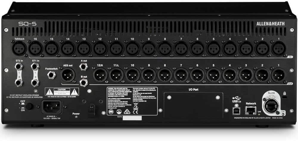Allen & Heath SQ-5 48-Channel Digital Mixer 32x32 USB Interface