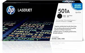 HP Q6470A 501A Black LaserJet Toner Cartridge — main product image