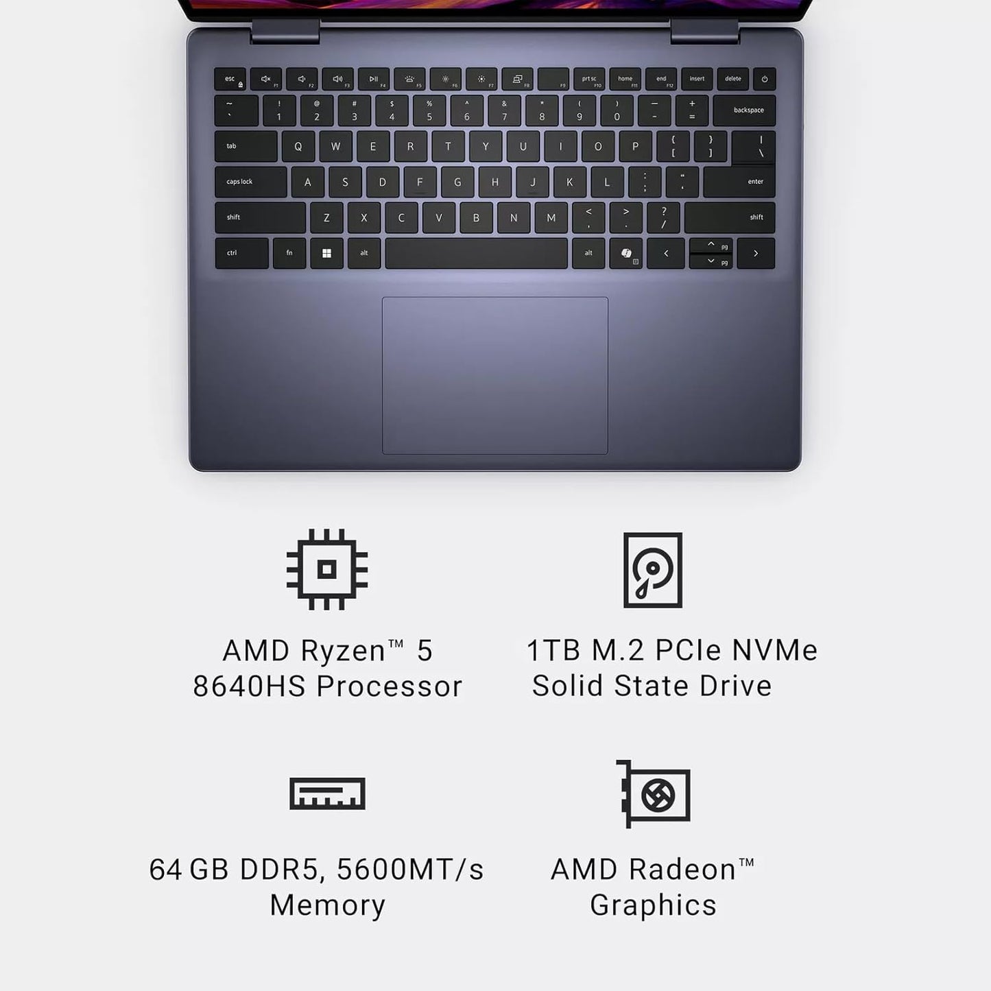 Dell Dell Laptop Inspiron 14 7445 Ryzen 5 Touchscreen 2-in-1 Laptop