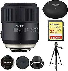 Tamron E11TMSP45F18DIEOS 45mm f/1.8 Canon Lens Bundle