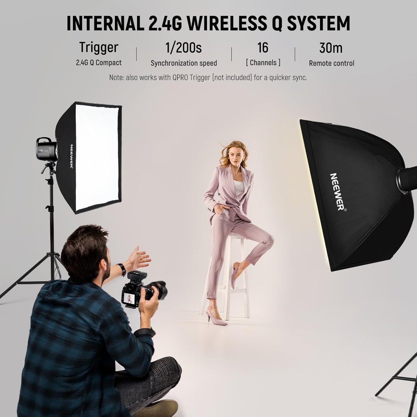 Neewer S101-400W PRO 800Ws Studio Monolight Flash Kit