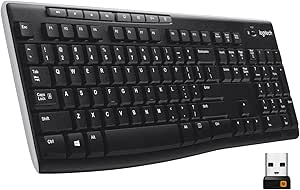 Logitech 920-003051 K270 Wireless Keyboard with Multimedia Keys