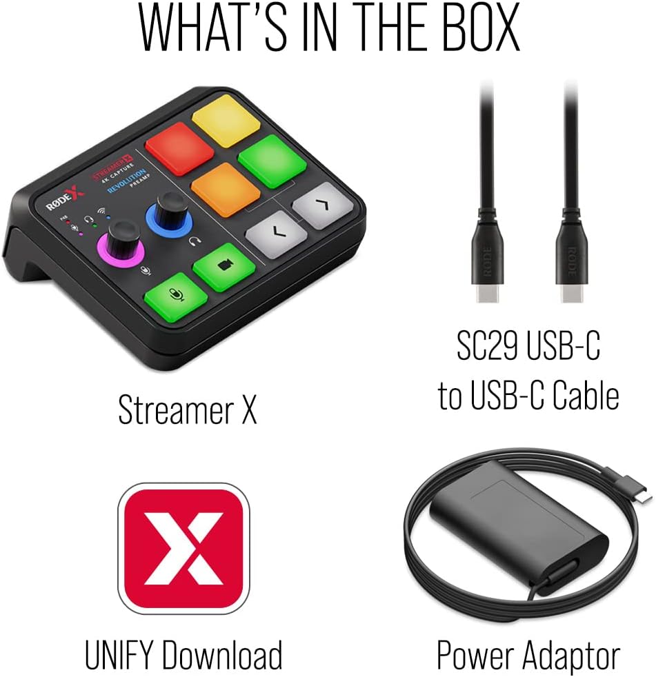 Rode STREAMERX Audio Interface & 4K Capture Card