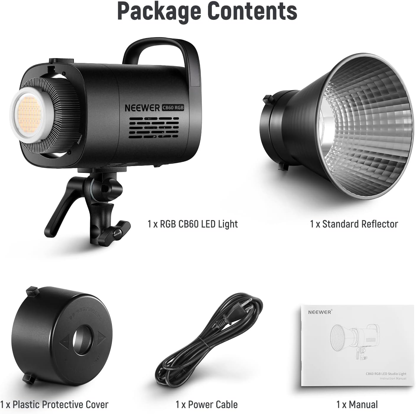 Neewer CB60 RGB 70W LED Video Light Bowens Mount