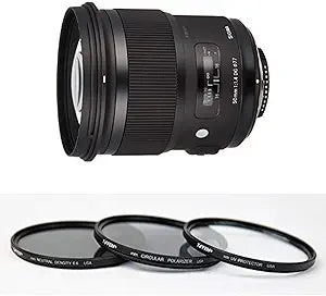 Sigma 50mm F1.4 DG HSM Art Lens Nikon Filter Kit