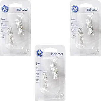 GE 15820 Indicator Light S6 - 6-Watt (6-Pack)
