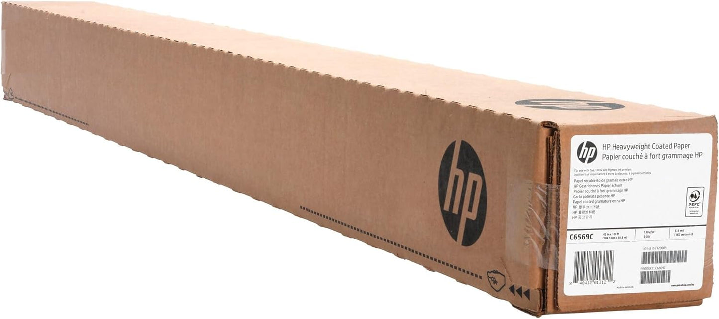 HP C6569C Heavyweight Coated Paper Roll 42" x 100'