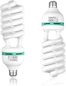 Neewer 85W 5500K CFL Daylight Balanced Bulb 2-Pack