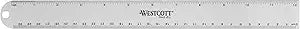 Westcott 14174 Anodized Aluminum Ruler 12