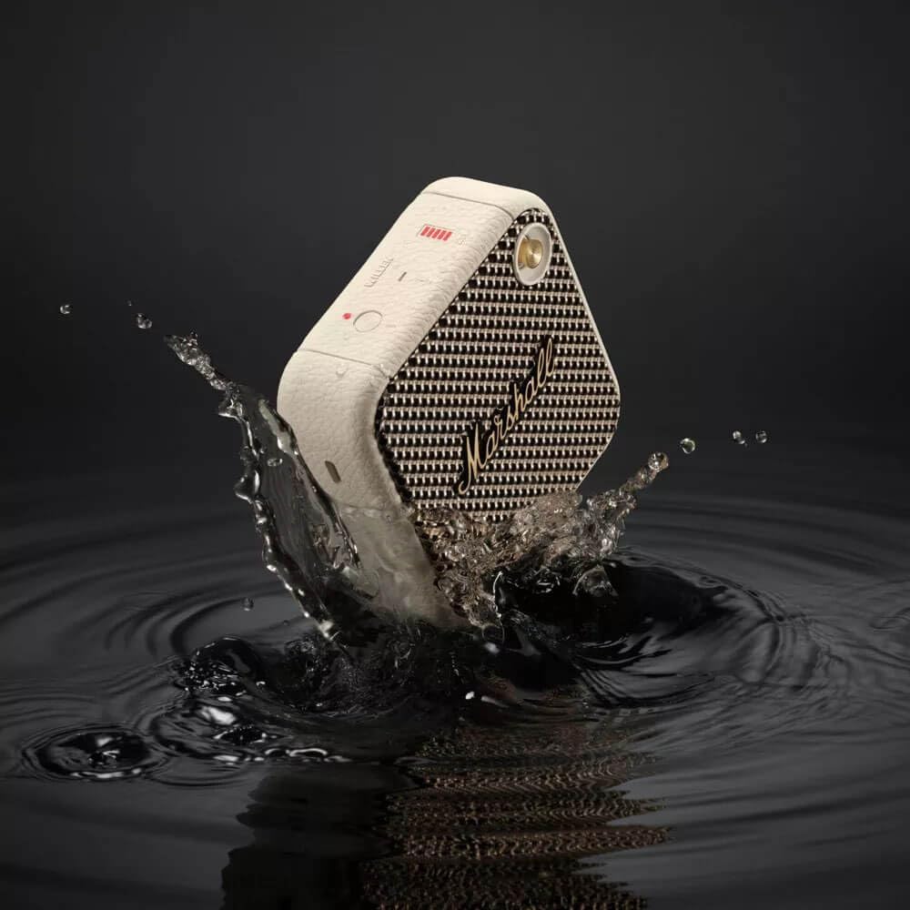 Marshall 1006294 Willen Cream Portable Bluetooth Speaker