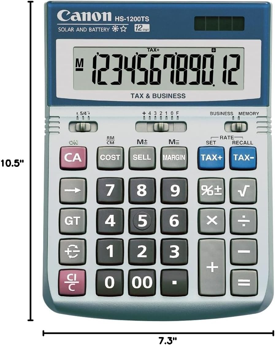 Canon HS-1200TS Business Calculator Black
