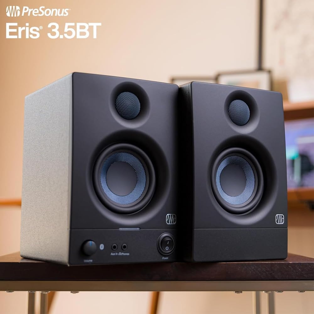 PreSonus Eris 3.5BT Gen 2 Bluetooth Desktop Speaker Bundle