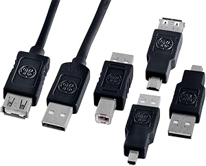 GE 68152 2m USB 2.0 6-in-1 Cable Kit