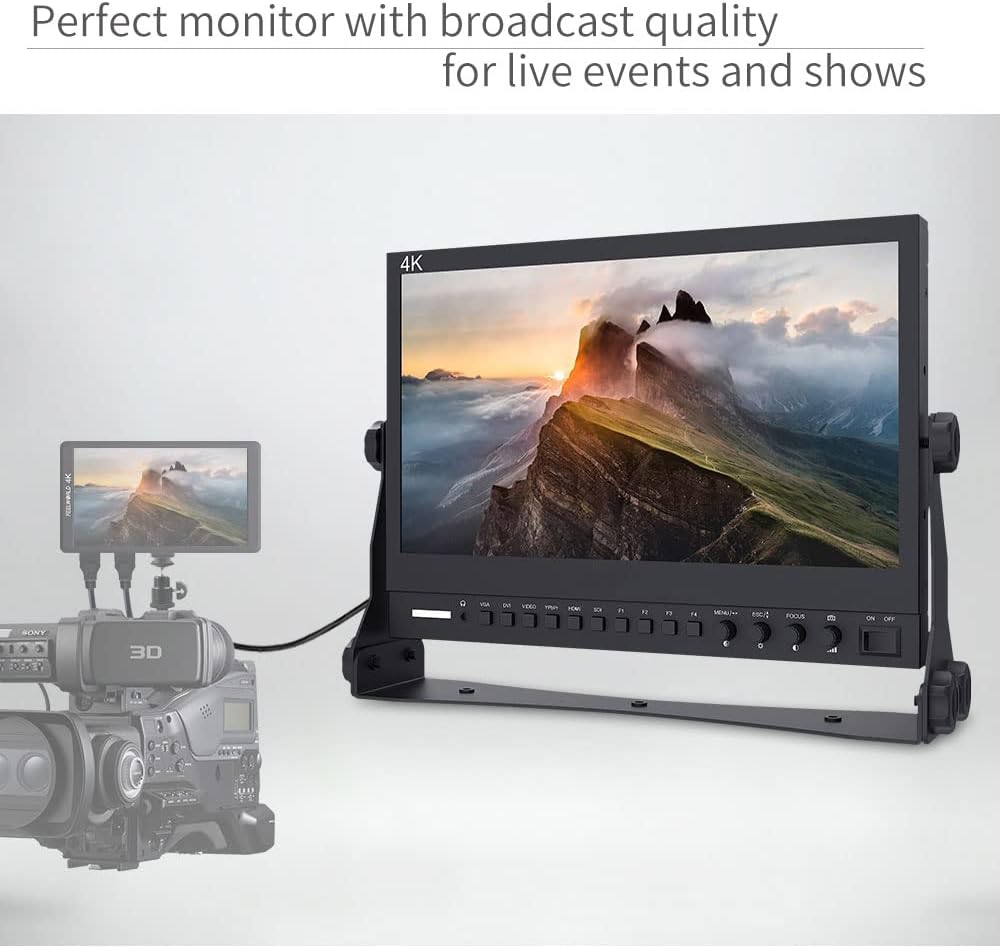 FEELWORLD 4K133-9HSD 13.3" Camera Monitor - 4K Ultra HD Broadcast