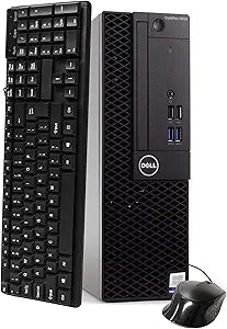 Dell 3050 Optiplex SFF Desktop PC i5-6500 8GB 256GB SSD WiFi Win 10 Pro Renewed