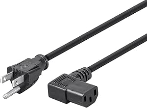 Monoprice 107681 10ft 16AWG Right Angle Power Cord — main product image