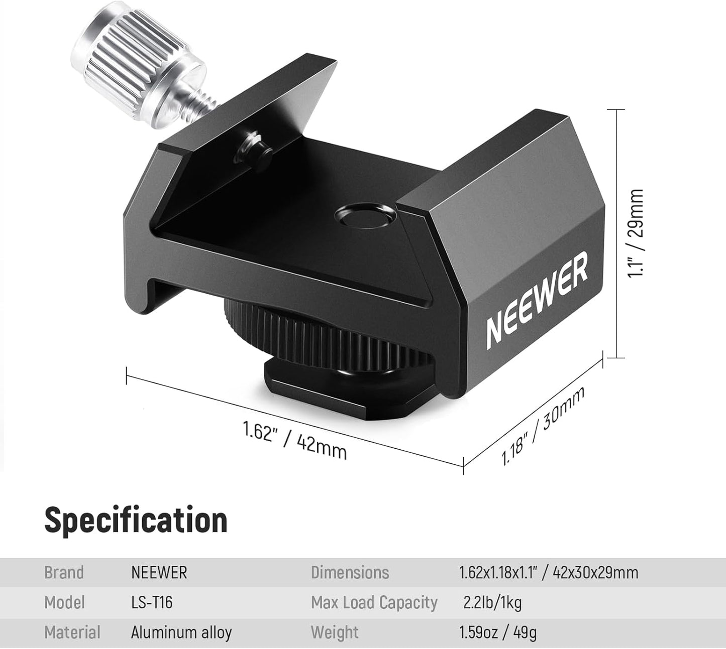 Neewer 33000043 Telescope Finderscope Mount Adapter