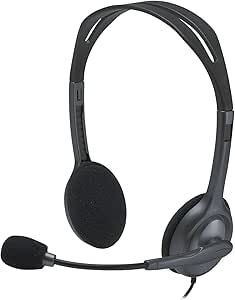 Logitech 981-000612 H111 Wired Headset Noise Cancelling Mic
