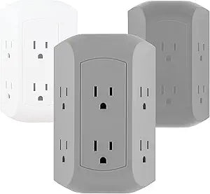 GE 47823 Pro 6-Outlet Side-Access Surge Protector — main product image