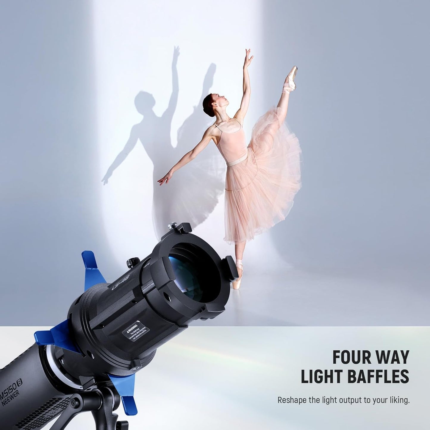 Neewer 10105044 Spotlight Snoot for MS Series LED Light