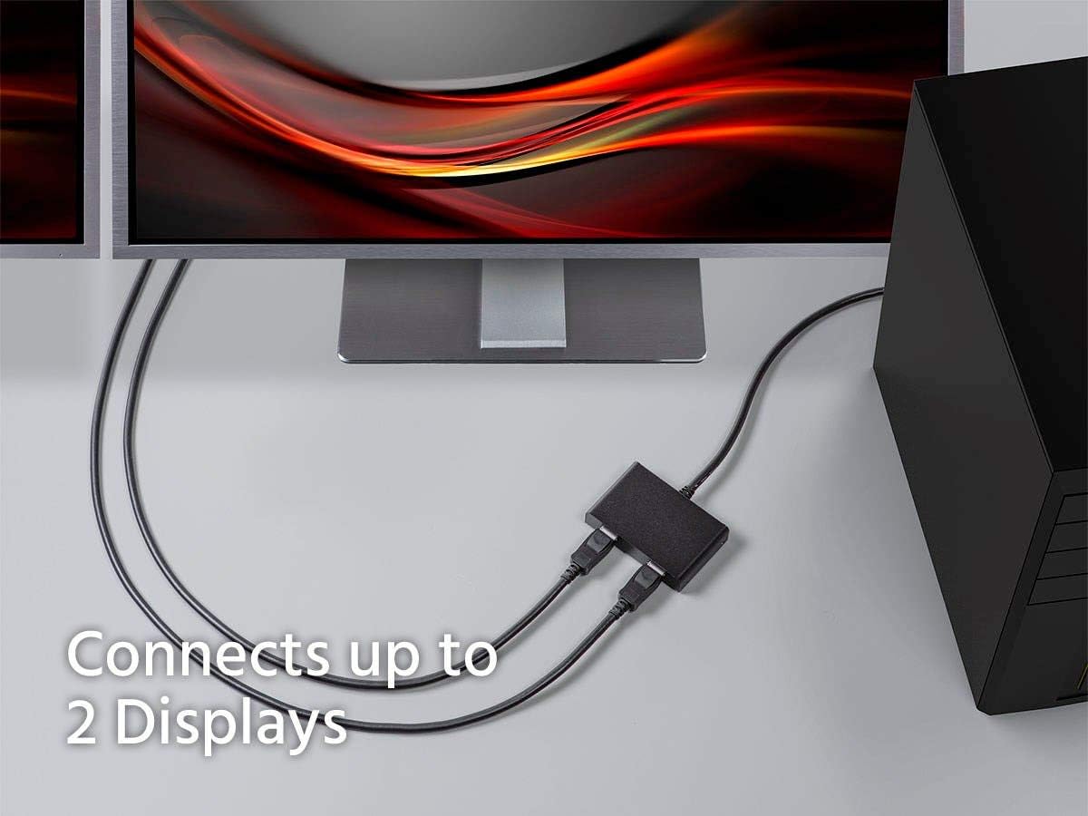 Monoprice 121972 DisplayPort 1.2 MST Hub Dual Monitor