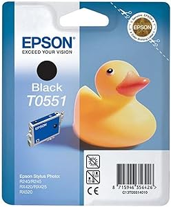 Epson C13T05514010 T0551 Black Original Ink Cartridge — main product image