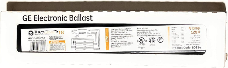 GE 4316860114 120V Electronic Fluorescent Light Ballast — main product image