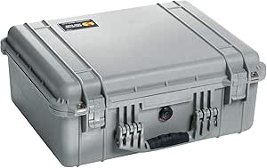 Pelican 1550-000-180 Camera Case with Foam Silver — main product image