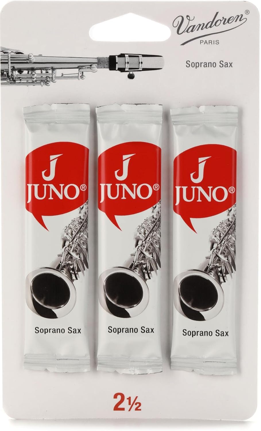 Roland JSR5125/3 Juno Soprano Saxophone Reeds - 2.5 (3-Pack)