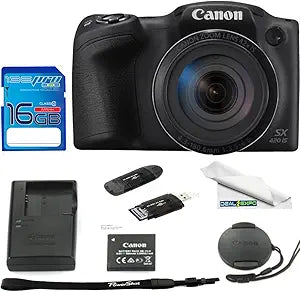Canon CNSX420EBB PowerShot SX420 42x Zoom Camera Bundle